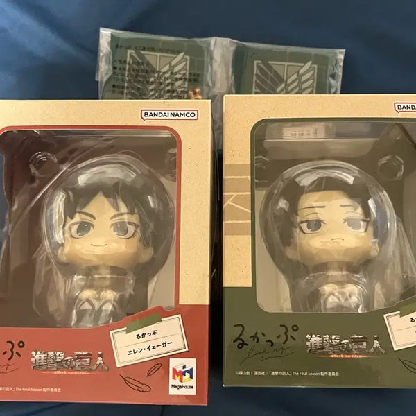 [BUNJANG] Attack on Titan Levi & Eren Look Up Cushion POB Sealed / 미개봉) 진격의거인 리바이+에렌 룩업 (방석특전O)