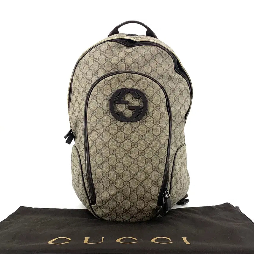 [BUNJANG] Gucci GG Supreme Interlocking Backpack 223705 / 구찌 GG수프림 인터로킹 백팩 223705