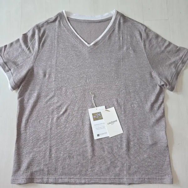 [BUNJANG] Cacharel 26SS French Linen 100 Layered T-Shirt / 까사렐 26SS 프렌치린넨100 레어드 티셔츠
