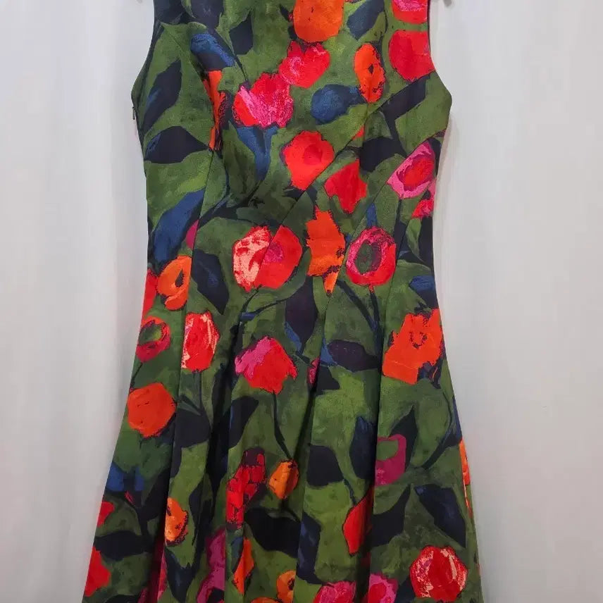 [BUNJANG] Chloé Floral Silk Blend Sleeveless Dress / (정품)끌로에 플로랄 실크 혼방 민소매 원피스
