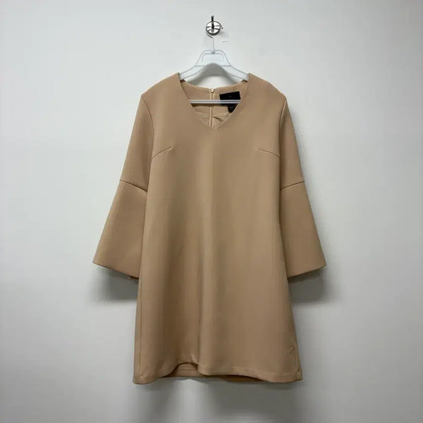 [BUNJANG] DINT Beige Flare Sleeve One-Piece Dress / DINT 베이지 원피스