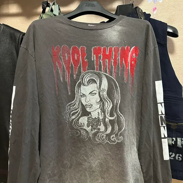 [BUNJANG] Donut Revenge Fingerpress Long Sleeve / (사이즈3)도넛리벤지 핑거프레스 롱슬리브