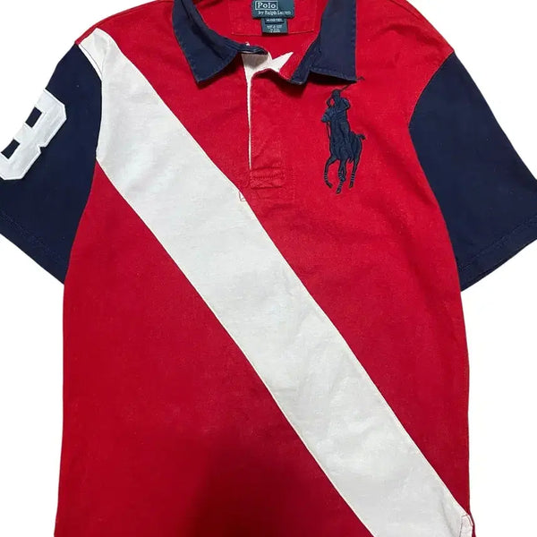 [BUNJANG] Polo Ralph Lauren Big Pony Colorblock Polo Shirt / 폴로 랄프로렌 빅포니 컬러블럭 카라티