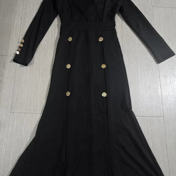 [BUNJANG] Black Long Dress / 블랙 롱 원피스