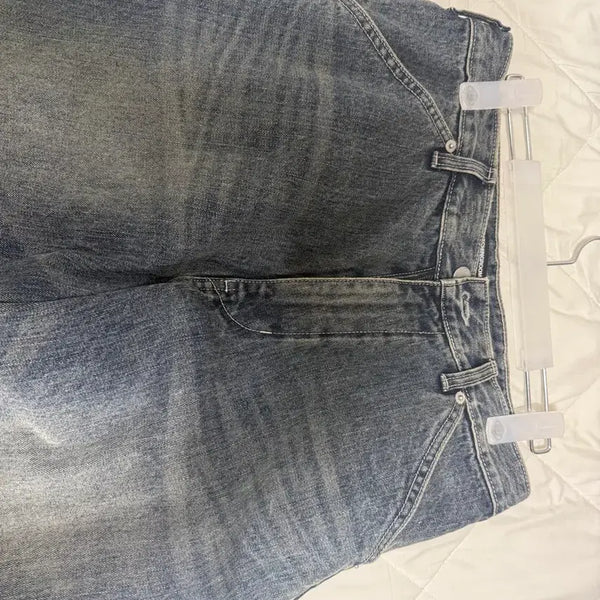 [BUNJANG] HAECHINGROOM Wide Curve Jeans Vintage Blue 3 / 해칭룸 와이드커브진 빈티지블루 3