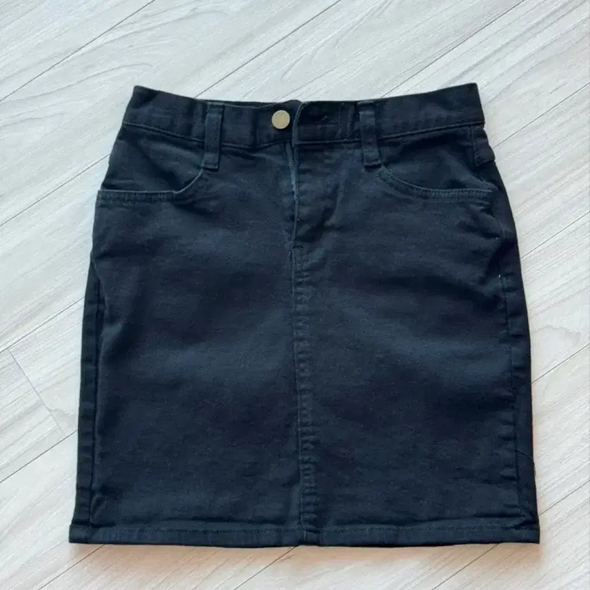[BUNJANG] Black Up Black Denim Mini Skirt / 블랙업 블랙 데님 미니스커트(착용x 보관만 함)