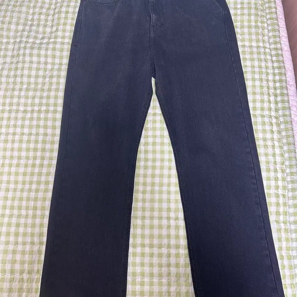 [BUNJANG] Wooyoungmi 25FW Black Straight Jeans / 우영미 25FW 블랙 스트레이트 진