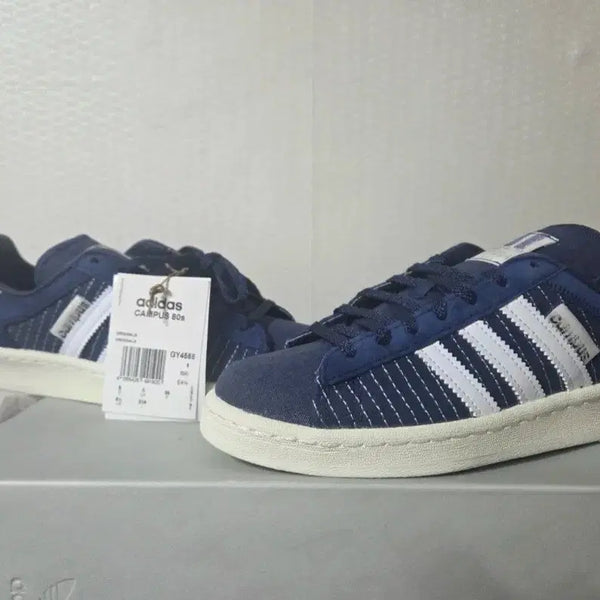 [BUNJANG] Adidas Campus 80s Dark Blue White Sneakers (235mm) / 아디다스 캠퍼스 80s 다크 블루 화이트 235사이즈 새제품