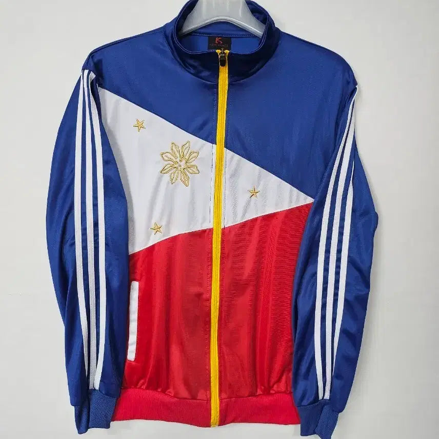 [BUNJANG] Philippine Flag Track Top Blue/Red/White L / 필리핀 국기 트랙탑 블루/레드/화이트 100 L