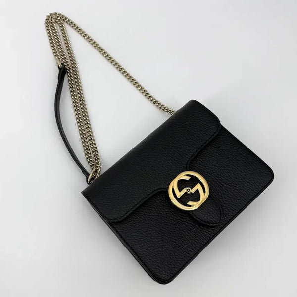 [BUNJANG] Gucci Interlocking Small Chain Shoulder Bag 510304 / 구찌 인터로킹 스몰 체인 숄더백 510304