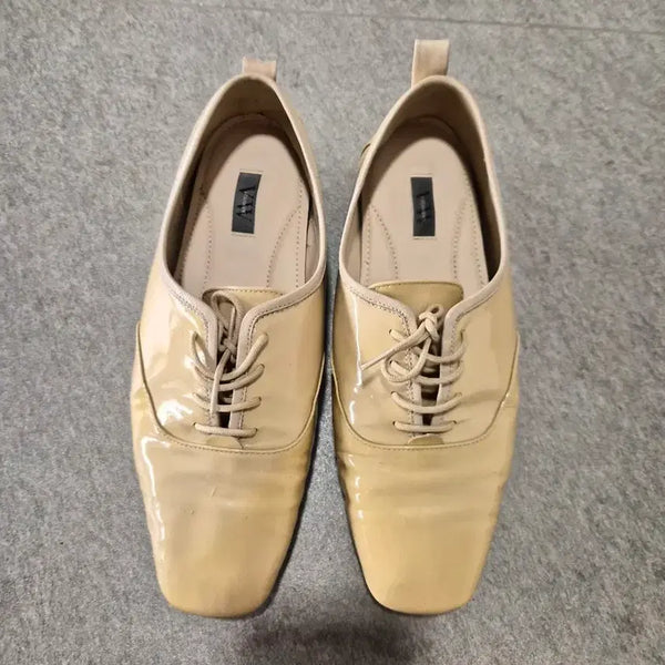 [BUNJANG] Vera Wang Patent Leather Oxford Shoes Size 245 / 베라왕 슈즈245