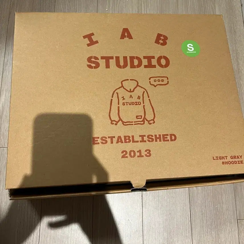 [BUNJANG] IAB Studio Hoodie Light Gray S / 아이앱 스튜디오 후드티 라이트 그레이 S (미개봉)