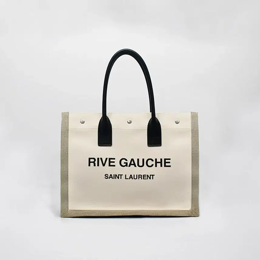 [BUNJANG] Saint Laurent Rive Gauche Small Canvas Tote Bag / 생로랑 리브 고쉬 토트백 스몰 617481