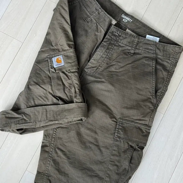 [BUNJANG] Carhartt WIP Ripstop Regular Cargo Shorts Cypress / (30) 칼하트 WIP 립스탑 레귤러 카고 쇼츠 사이프러스 반바지 팝니다