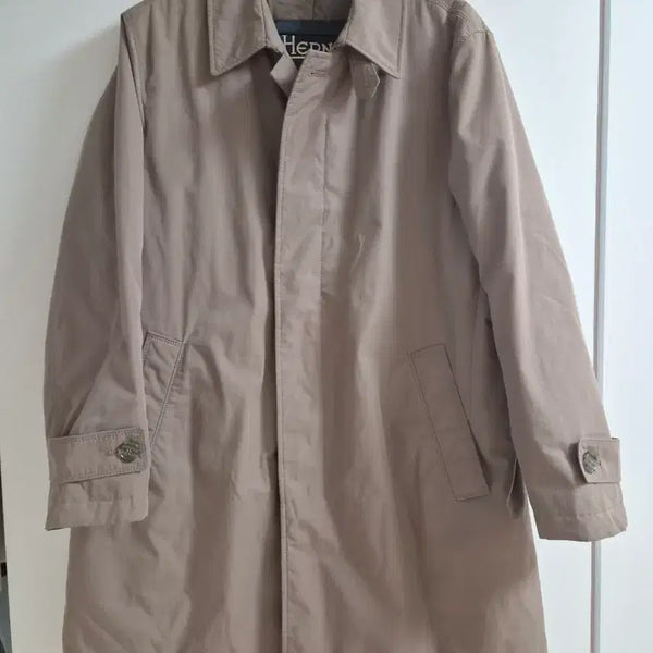 [BUNJANG] HERNO Men's Beige Trench Coat Size 105 / 남성 HERNO 에르노 트렌치 코트