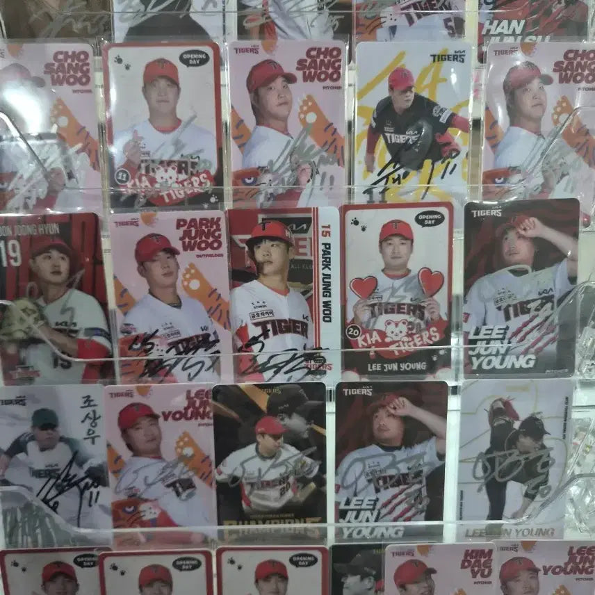 [BUNJANG] KBO Baseball Autographed Photocards / 기아타이거즈 싸인포토카트 판매합니다