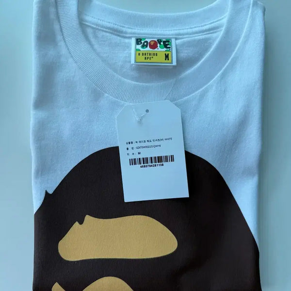 [BUNJANG] BAPE Big Ape Head T-Shirt White / (미사용) 베이프 빅 에이프 헤드 티셔츠(M) WHITE