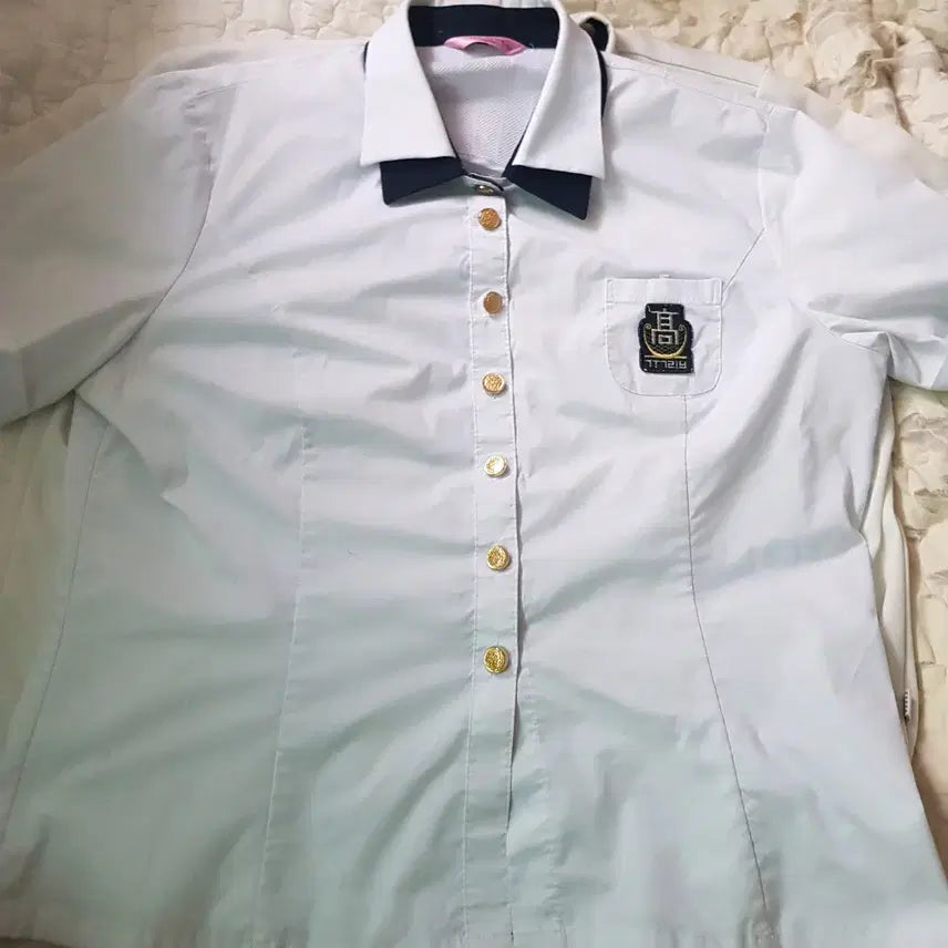 [BUNJANG] Korean Traditional Music High School Uniform Summer Blouse & Top Set / 국악고 여자 교복 생활복