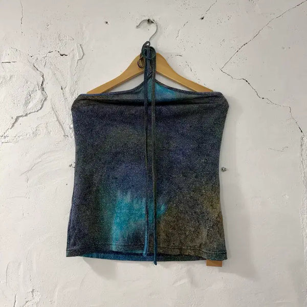 [BUNJANG] Glitter Halterneck Top / 글리터 홀터넥탑
