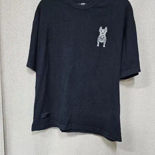 [BUNJANG] Black French Bulldog Short Sleeve T-Shirt / 블랙 프렌치불독 반팔 티셔츠(남-여)