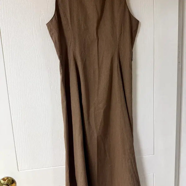 [BUNJANG] Brown Long Dress / 브라운 롱원피스