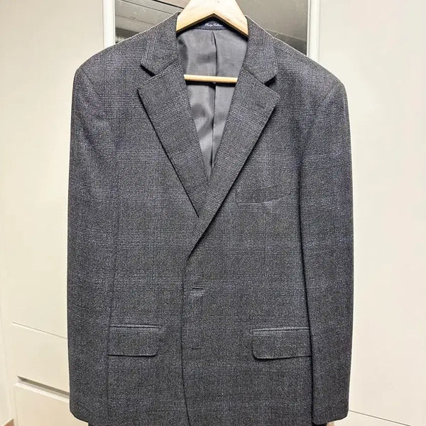 [BUNJANG] Galaxy Men's Grey Check Suit Jacket / galaxy수트 남성 그레이 체크