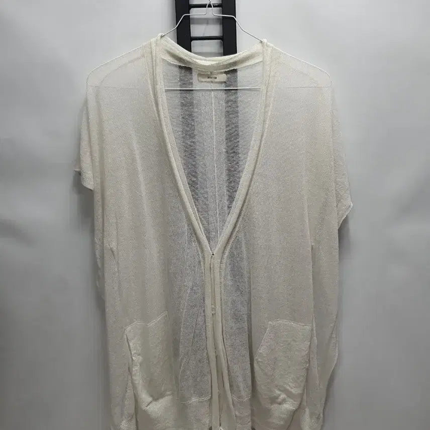 [BUNJANG] System Linen Cardigan See-through Knit / 시스템 린넨 가디건  시스루 니트