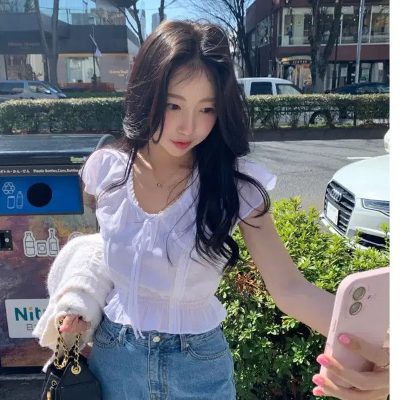 [BUNJANG] Shopsie Lea Blouse (S) / (새상품) 샵시예 레아 블라우스 s