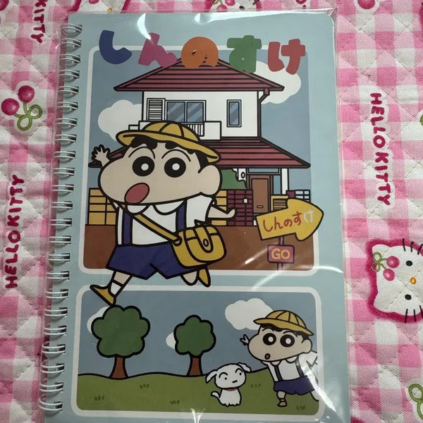 [BUNJANG] Crayon Shin-chan & Shiro Spring Notebook (Sealed) / 짱구 스프링 노트 미개봉 새상품 흰둥이