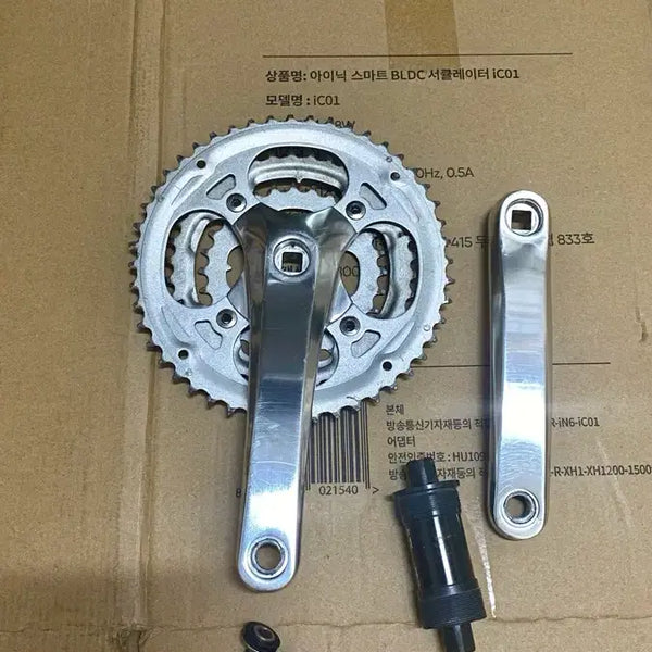 [BUNJANG] 3-Tier Crankset (48-38-28T) with BB and Bolts / 3단 크랭크 세트