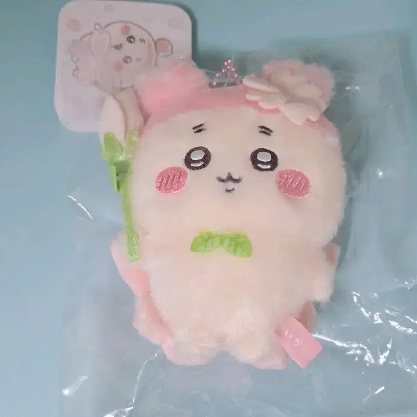 [BUNJANG] Chiikawa Crab Cherry Blossom Mascot Keychain / 치이카와 카니 벚꽃 마스코트 키링