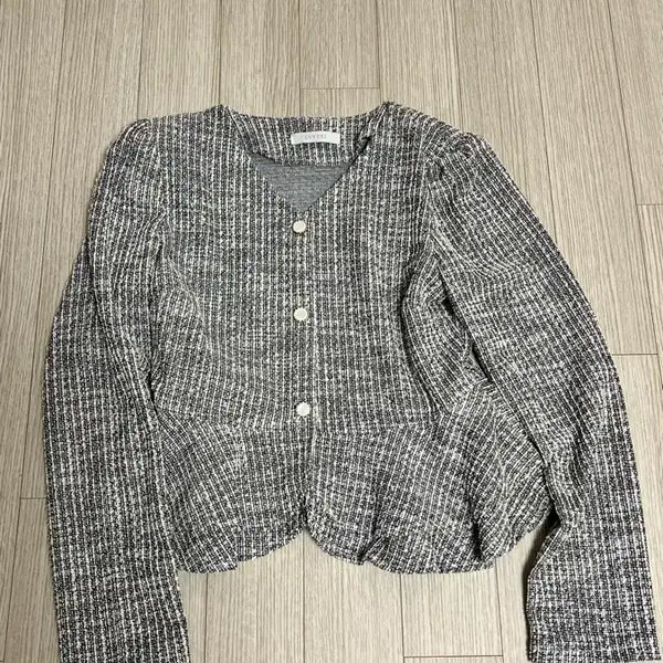 [BUNJANG] Tweed Jacket Black/White / 트위드 자켓 블랙/화이트