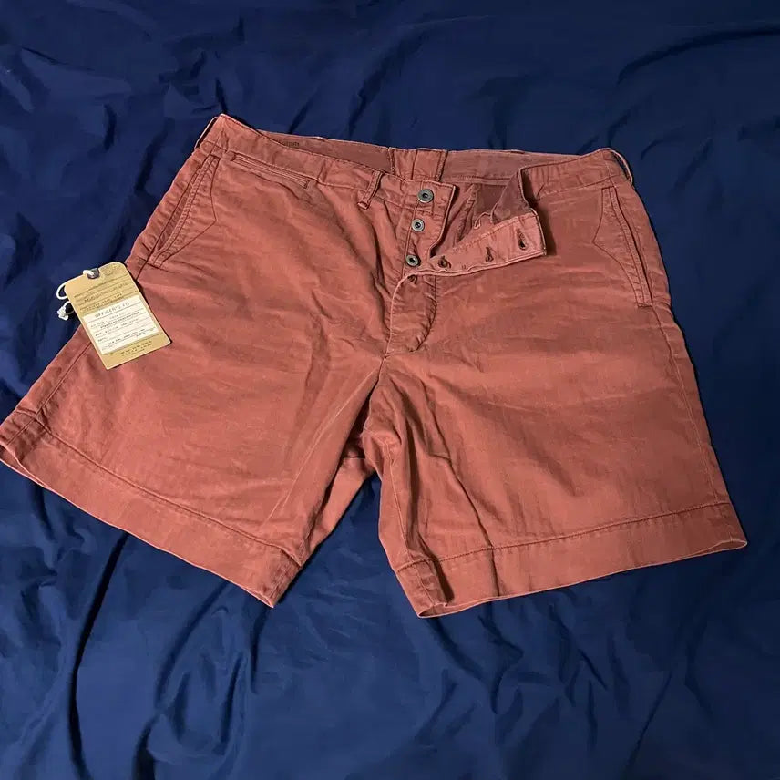 [BUNJANG] RRL Brick Red Button-Fly Shorts / 더블알엘 rrl 반바지