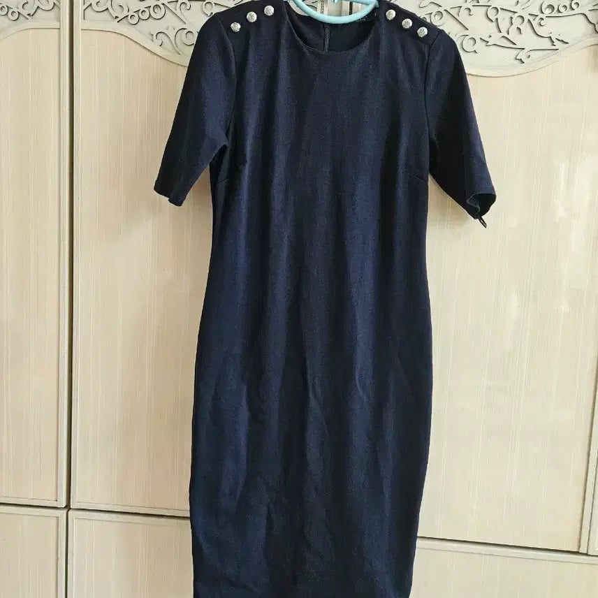[BUNJANG] Ralph Lauren Navy Midi Dress / 랄프로렌 원피스44-55