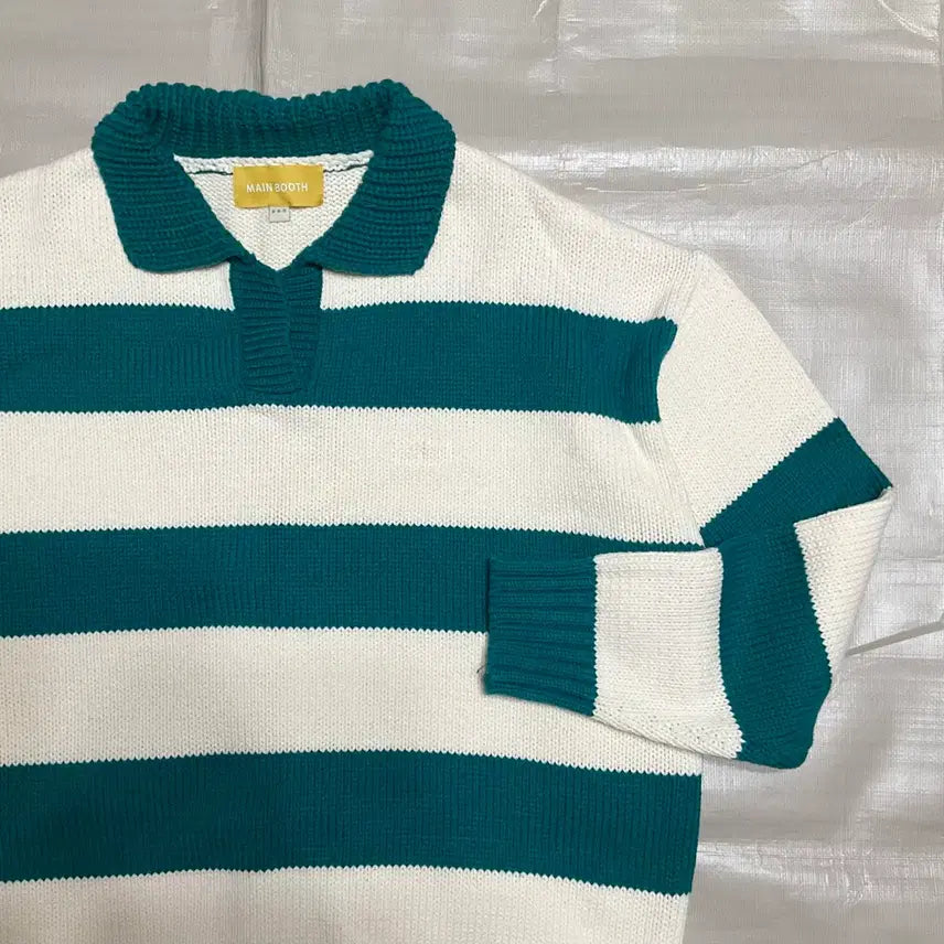 [BUNJANG] Main Booth Stripe Knit Size L / 메인부스 스트라이프 니트 3