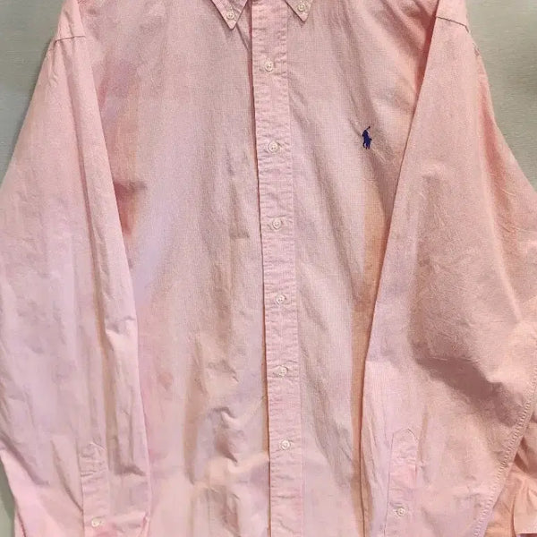 [BUNJANG] Polo Ralph Lauren Classic Fit Pink Check Shirt / 폴로 랄프로렌 셔츠 핑크 체크 클래식핏