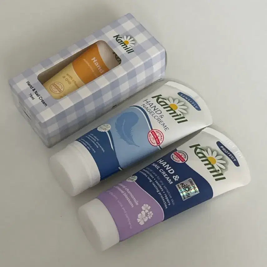 [BUNJANG] Kamil Hand & Nail Cream Set (Original, Sensitive, Protect) / 카밀 핸드앤네일크림