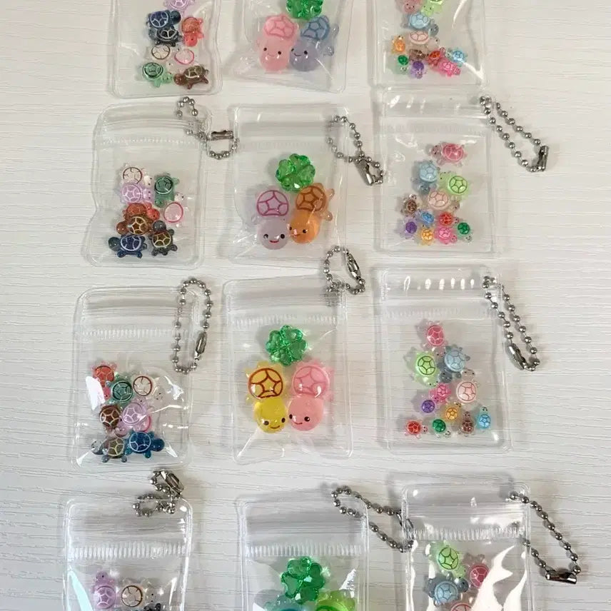 [BUNJANG] Lucky Turtle Glitter Set (3 Pieces) / 행운의 거북이 금부기 글리터 거북이 3개 세트