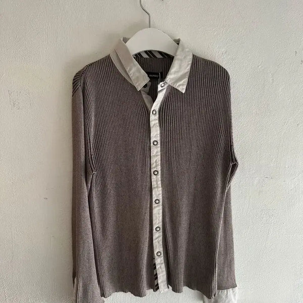 [BUNJANG] Golgi Shirt Top / 와투케 골지 셔츠 탑