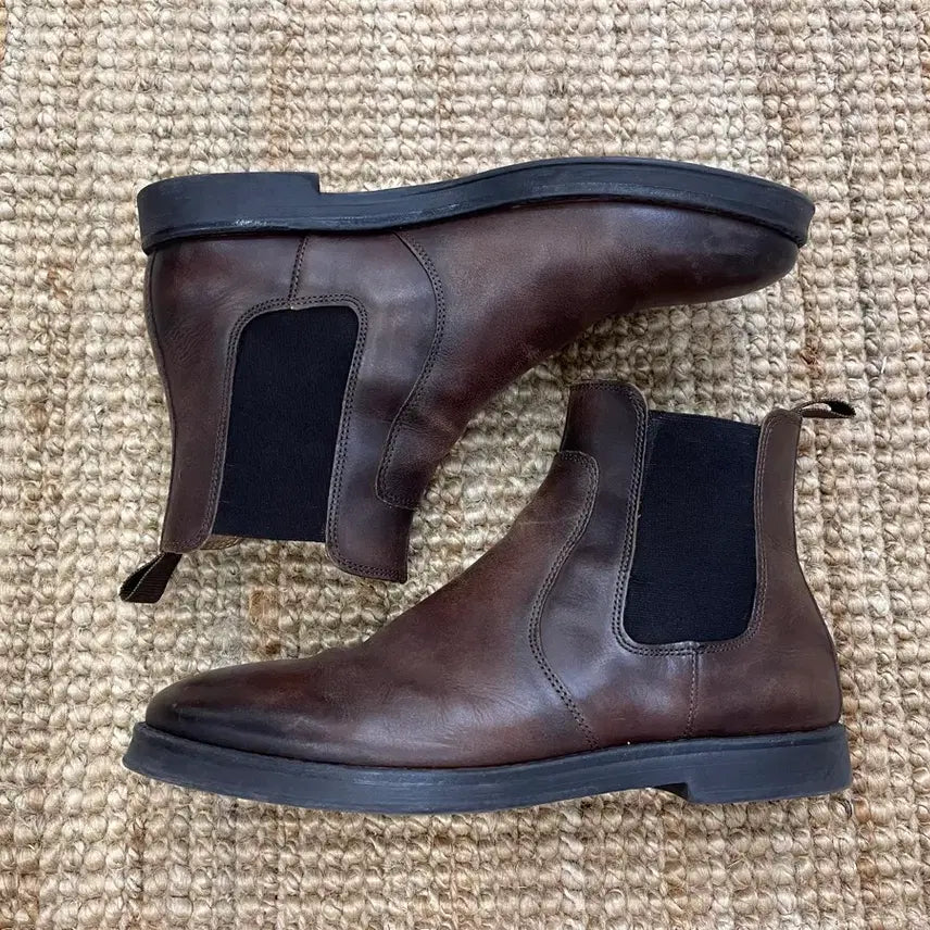 [BUNJANG] Zara Brown Leather Chelsea Boots Size 265 / [265]자라 브라운 레더 첼시 부츠