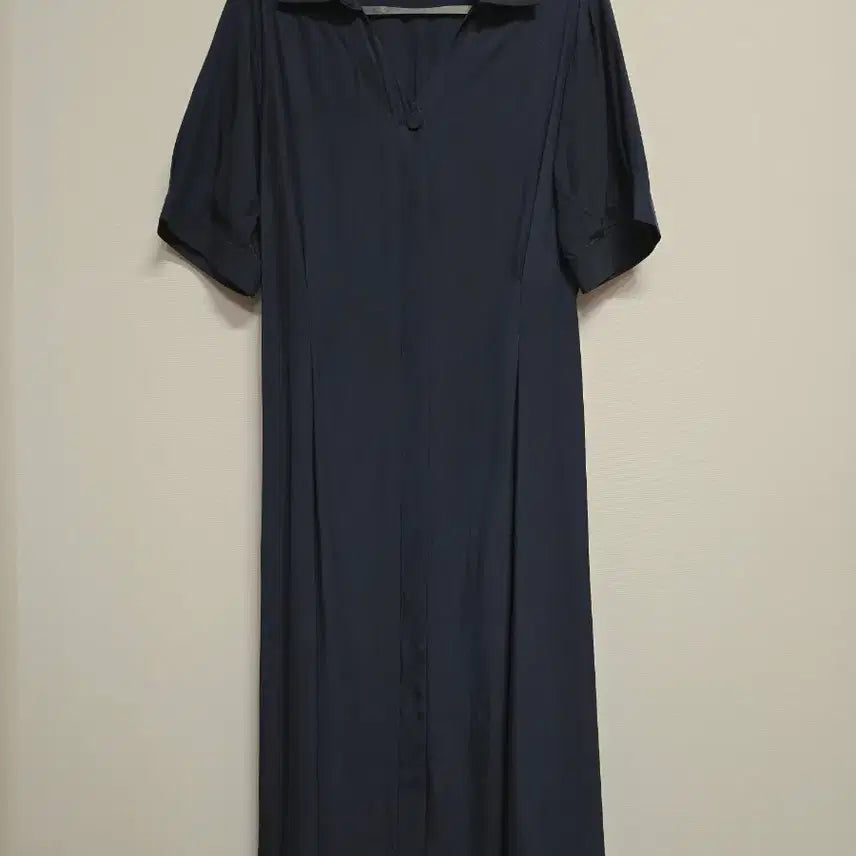 [BUNJANG] The I's Jacket Navy Shirt Dress - Free Size / 더아이잗 네이비색 셔츠 원피스ㅡ프리