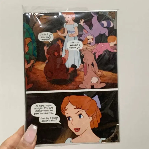 [BUNJANG] Disney Peter Pan Wendy Diary Plain Notebook Bookbinding / 디즈니 피터팬 웬디 다이어리 무지 노트 북바인딩
