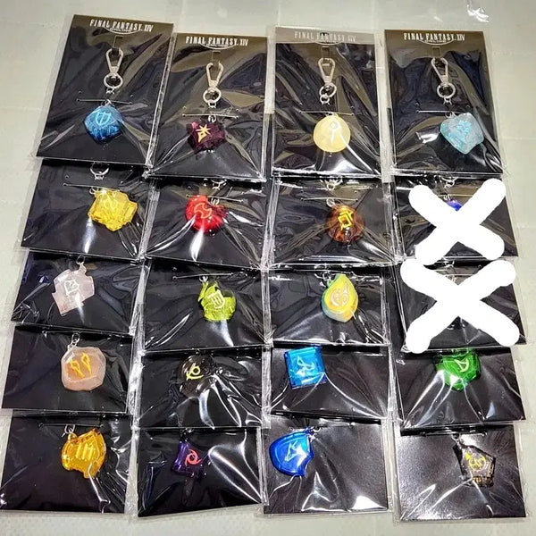 [BUNJANG] Final Fantasy XIV Job Soul Crystal Keychain Set (Sealed) / 미개봉) 파판14 잡 소크 키링 대량 (파이널판타지 소울크리스탈 공식 굿즈)