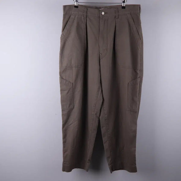 [BUNJANG] Uniqlo U Wide Fit Baker Pants Khaki Brown / 유니클로 U 와이드 핏 베이커 팬츠 카키브라운 (85) 5192
