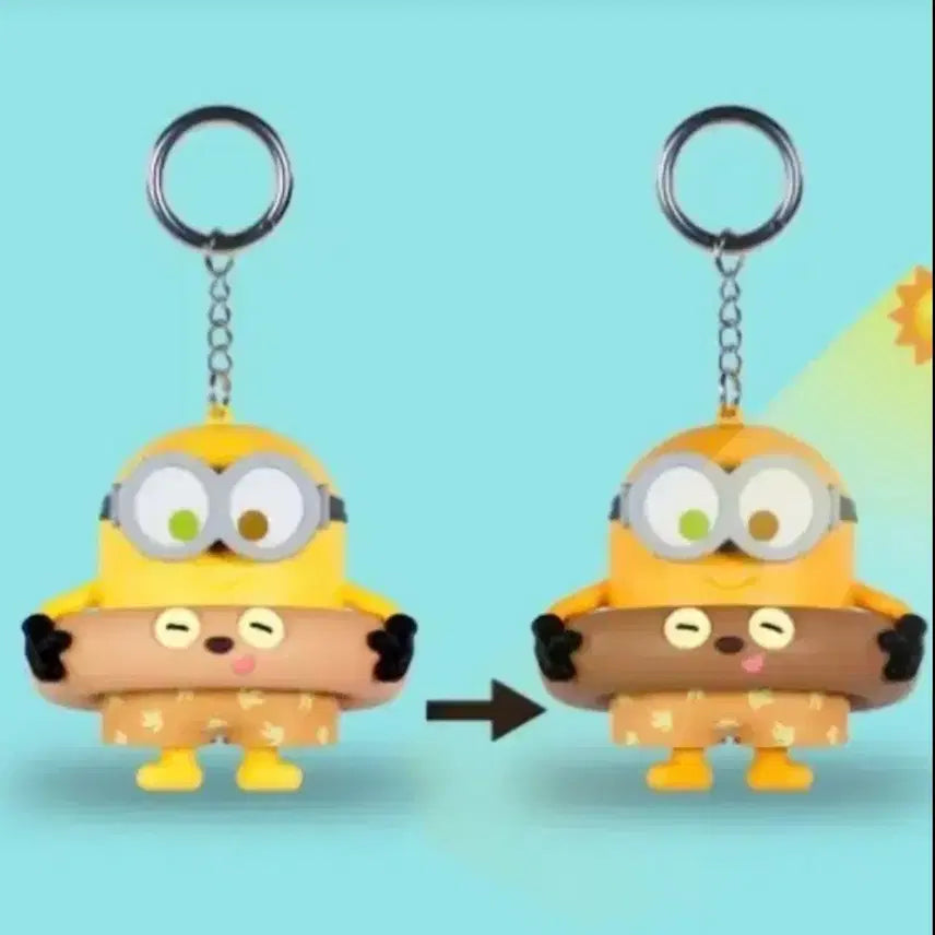 [BUNJANG] Minions Bob & Tim Changeable Keyring (Limited Edition) / 미니언즈 밥앤팀 체인지 키링 미개봉 새상품 메가박스 굿즈 한정판