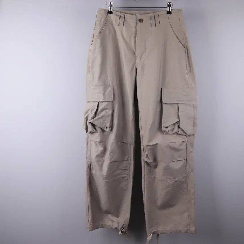 [BUNJANG] Please No Follow Tex Wide Work Pants (Sand Grey) / 플리즈노팔로우 Tex Wide Work Pants (Sand Grey) (S) 5194