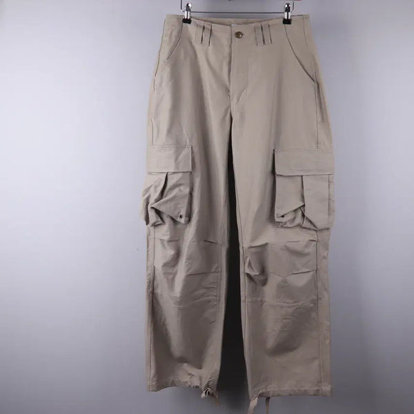 [BUNJANG] Please No Follow Tex Wide Work Pants (Sand Grey) / 플리즈노팔로우 Tex Wide Work Pants (Sand Grey) (S) 5194