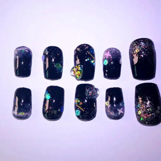 [BUNJANG] Handmade Nail Tips - City's Night View / 수제네일팁-city's night view(도시의 야경)