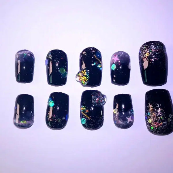 [BUNJANG] Handmade Nail Tips - City's Night View / 수제네일팁-city's night view(도시의 야경)