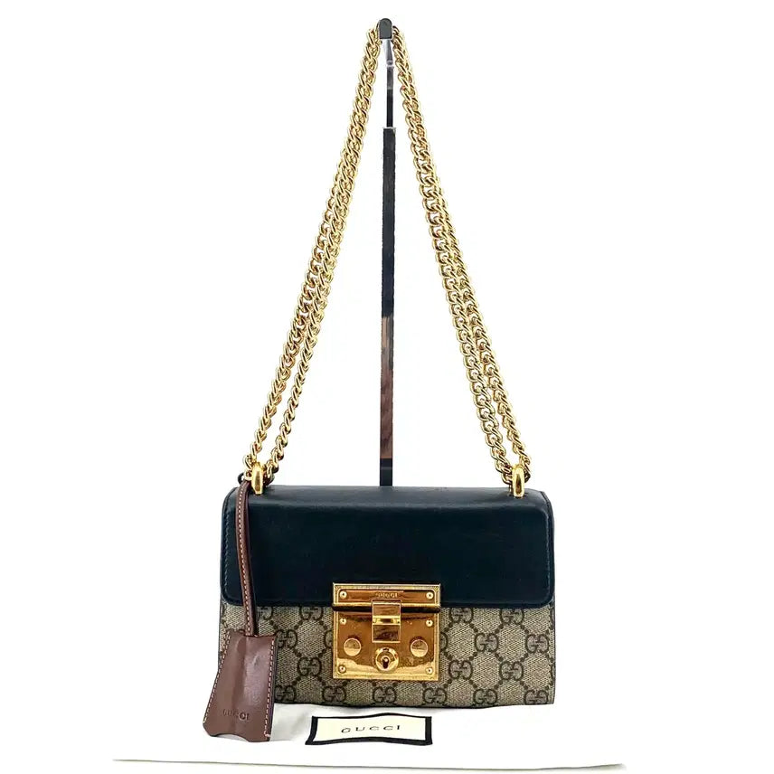 [BUNJANG] Gucci Padlock Small Chain Shoulder Bag / 구찌 패들락 스몰 체인 숄더백 409487